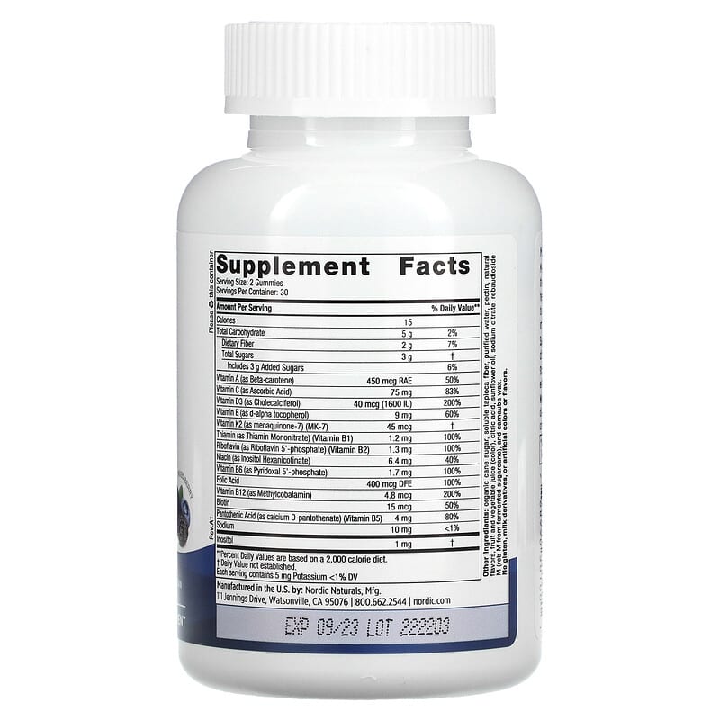 Nordic Naturals Men's Multivitamin Gummies Mixed Berry 60 Gummies 2 Thực phẩm bổ sung Nordic Naturals Men's Multivitamin Gummies Mixed Berry 60 Gummies 768990301001