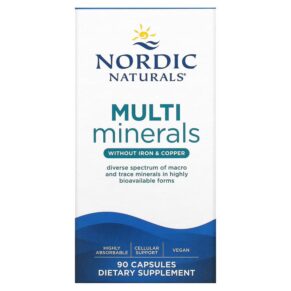Thực phẩm chức năng Nordic Naturals Multi Minerals Without Iron & Copper 90 Capsules 768990015397