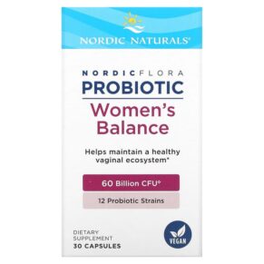 Thực phẩm chức năng Nordic Naturals Nordic Flora Probiotic Women's Balance 60 Billion CFU 30 Capsules 768990016837