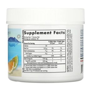 Thực phẩm bổ sung Nordic Naturals Nordic Omega-3 Gummy Fish Tangerine Treats 124 mg 30 Gummy Fish 768990301407