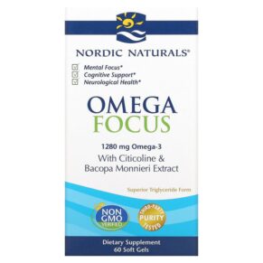 Thực phẩm chức năng Nordic Naturals Omega Focus 1.280 mg 60 Soft Gels 768990018732