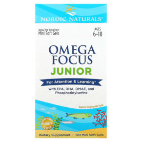 Thực phẩm chức năng Nordic Naturals Omega Focus Junior Ages 6-18 120 Mini Soft Gels 768990027857