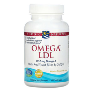 Thực phẩm chức năng Nordic Naturals Omega LDL With Red Yeast Rice and CoQ10 384 mg 60 Soft Gels 768990018602