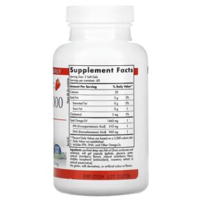Thực phẩm bổ sung Nordic Naturals ProDHA 1000 Strawberry 1000 mg 120 Soft Gels 768990017469