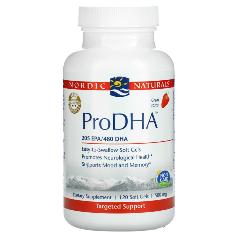 Nordic Naturals ProDHA Strawberry 250 mg 120 Soft Gels 8 Thực phẩm chức năng Nordic Naturals ProDHA Strawberry 250 mg 120 Soft Gels 768990510908