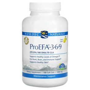 Thực phẩm chức năng Nordic Naturals ProEFA - 3-6-9 Lemon 1.000 mg 180 Softgels 768990040917