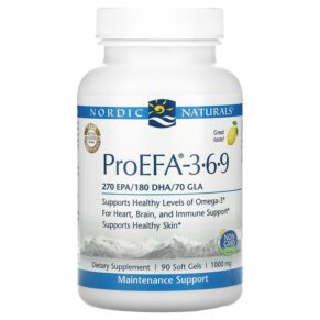 Thực phẩm chức năng Nordic Naturals ProEFA 3-6-9 Lemon 1000 mg 90 Soft Gels 768990030918