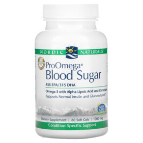 Thực phẩm chức năng Nordic Naturals ProOmega Blood Sugar 1000 mg 60 Softgels 768990121708