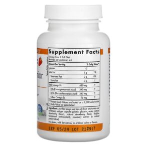 Thực phẩm bổ sung Nordic Naturals ProOmega Junior Strawberry 340 mg 90 Soft Gels 768990071003