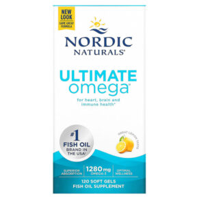 Thực phẩm chức năng Nordic Naturals Ultimate Omega Lemon 640 mg 120 Soft Gels 768990027901