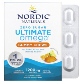Thực phẩm chức năng Nordic Naturals Ultimate Omega Tropical Fruit 600 mg 54 Gummy Chews 768990018039
