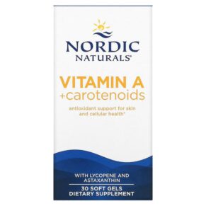 Thực phẩm chức năng Nordic Naturals Vitamin A + Carotenoids 30 Softgels 768990015304