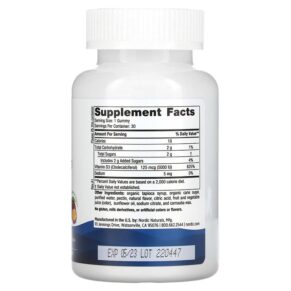 Thực phẩm bổ sung Nordic Naturals Vitamin D3 Gummies Passion Fruit 5000 IU (125 mcg) 30 Gummies 768990311529