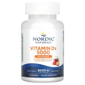 Thực phẩm chức năng Nordic Naturals Vitamin D3 Gummies Passion Fruit 5000 IU (125 mcg) 30 Gummies 768990311529