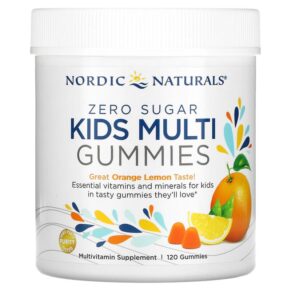 Thực phẩm chức năng Nordic Naturals Zero Sugar Kids Multi Gummies Orange Lemon 120 Gummies 768990301278