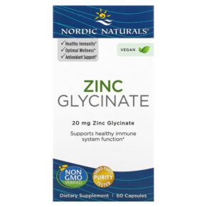 Thực phẩm chức năng Nordic Naturals Zinc Glycinate 20 mg 60 Capsules 768990015366