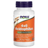 Thực phẩm chức năng NOW Foods 4x6 Acidophilus 120 Veg Capsules 733739029225
