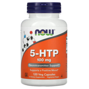 Thực phẩm chức năng NOW Foods 5-HTP 100 mg 120 Veg Capsules 733739001061