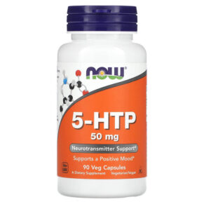 Thực phẩm chức năng NOW Foods 5-HTP 50 mg 90 Veg Capsules 733739000996