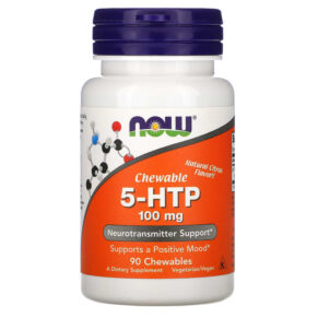 Thực phẩm chức năng NOW Foods 5-HTP Natural Citrus Flavor 100 mg 90 Chewables 733739001092