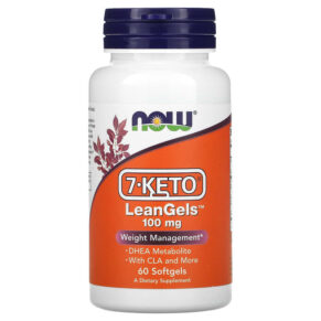 Thực phẩm chức năng NOW Foods 7-Keto LeanGels 100 mg 60 Softgels 733739030221