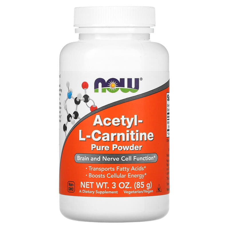 NOW Foods Acetyl-L-Carnitine 3 oz (85 g) 8 Thực phẩm chức năng NOW Foods Acetyl-L-Carnitine 3 oz (85 g) 733739002082