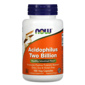 Thực phẩm chức năng NOW Foods Acidophilus Two Billion 100 Veg Capsules 733739029058