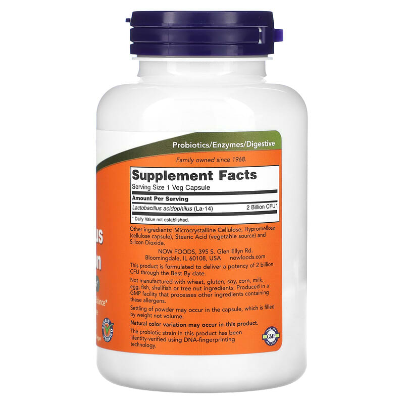 NOW Foods Acidophilus Two Billion 250 Veg Capsules 2 Thực phẩm bổ sung NOW Foods Acidophilus Two Billion 250 Veg Capsules 733739029072