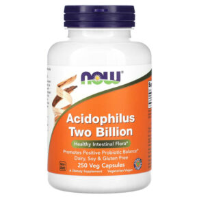Thực phẩm chức năng NOW Foods Acidophilus Two Billion 250 Veg Capsules 733739029072