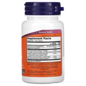 Thực phẩm bổ sung NOW Foods Advanced UC-II Joint Relief 60 Veg Capsules 733739031372