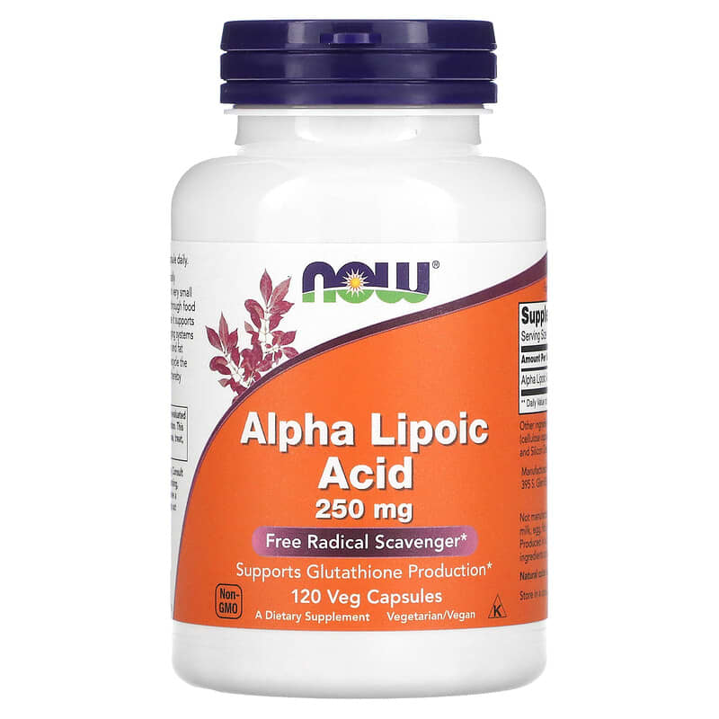 NOW Foods Alpha Lipoic Acid 250 mg 120 Veg Capsules 8 Thực phẩm chức năng NOW Foods Alpha Lipoic Acid 250 mg 120 Veg Capsules 733739030436