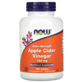 Thực phẩm chức năng NOW Foods Apple Cider Vinegar Extra Strength 750 mg 180 Tablets 733739033765