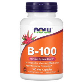 Thực phẩm chức năng NOW Foods B-100 100 Veg Capsules 733739004369