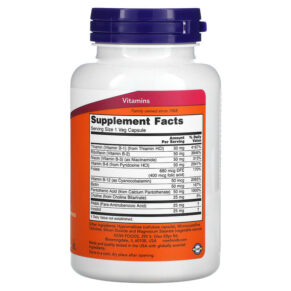 Thực phẩm bổ sung NOW Foods B-50 100 Veg Capsules 733739004208