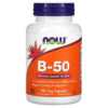 Thực phẩm chức năng NOW Foods B-50 100 Veg Capsules 733739004208