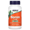 NOW Foods Boron 3 mg 100 Veg Capsules 4 Thực phẩm chức năng NOW Foods Boron 3 mg 100 Veg Capsules 733739014108