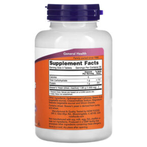 Thực phẩm bổ sung NOW Foods Brewer's Yeast 200 Tablets 733739024107
