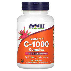Thực phẩm chức năng NOW Foods Buffered C-1000 Complex 90 Tablets 733739007001