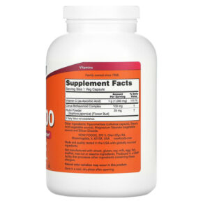 Thực phẩm bổ sung NOW Foods C-1000 500 Veg Capsules 733739006936