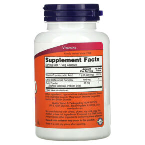 Thực phẩm bổ sung NOW Foods C-1000 with Bioflavonoids 100 Veg Capsules 733739006905