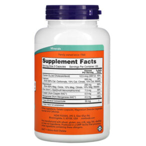 Thực phẩm bổ sung NOW Foods Cal-Mag Caps with Trace Minerals and Vitamin D 240 Capsules 733739012661