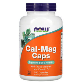 Thực phẩm chức năng NOW Foods Cal-Mag Caps with Trace Minerals and Vitamin D 240 Capsules 733739012661