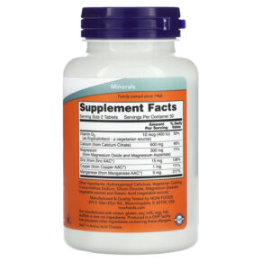 Thực phẩm bổ sung NOW Foods Calcium Citrate 100 Tablets 733739012302