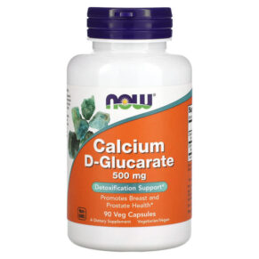 Thực phẩm chức năng NOW Foods Calcium D-Glucarate 500 mg 90 Veg Capsules 733739030979