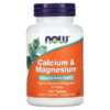 Thực phẩm chức năng NOW Foods Calcium & Magnesium 100 Tablets 733739012708