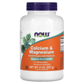 Thực phẩm chức năng NOW Foods Calcium & Magnesium 8 oz (227 g) 733739012432