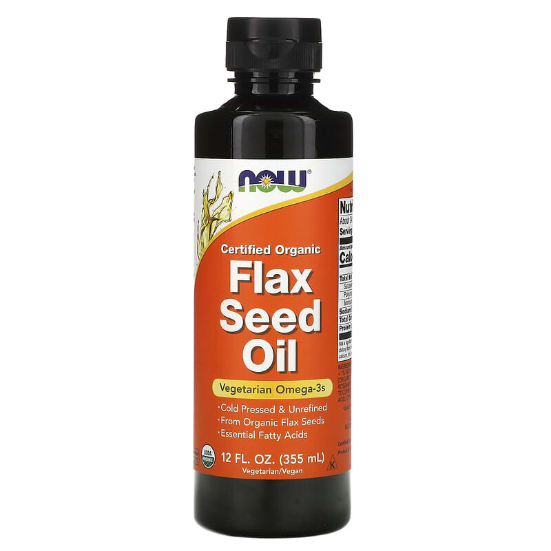 NOW Foods Certified Organic Flax Seed Oil 12 fl oz (355 ml) 8 Thực phẩm chức năng NOW Foods Certified Organic Flax Seed Oil 12 fl oz (355 ml) 733739017604