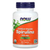 Thực phẩm chức năng NOW Foods Certified Organic Spirulina 500 mg 200 Tablets 733739026989
