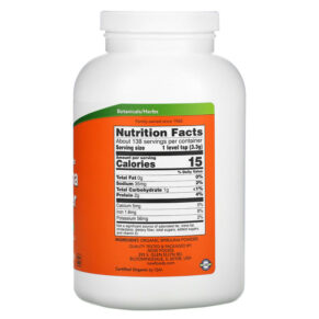 NOW Foods Certified Organic Spirulina Powder 1 lb (454 g) 3 Thực phẩm bổ sung NOW Foods Certified Organic Spirulina Powder 1 lb (454 g) 733739027146