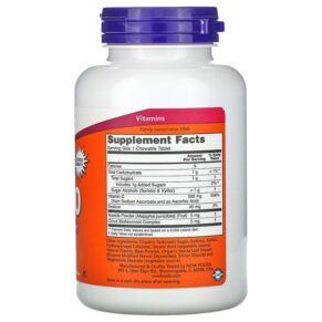 NOW Foods Chewable C-500 Natural Cherry-Berry Flavor 100 Tablets 3 Thực phẩm bổ sung NOW Foods Chewable C-500 Natural Cherry-Berry Flavor 100 Tablets 733739006400